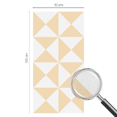 Geometriai háromszögek Öntapadós ablakfólia ólomüveg mintával