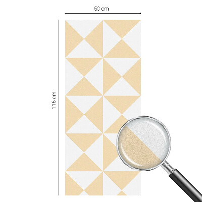 Geometriai háromszögek Öntapadós ablakfólia ólomüveg mintával