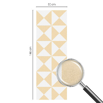 Geometriai háromszögek Öntapadós ablakfólia ólomüveg mintával