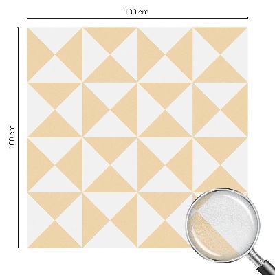 Geometriai háromszögek Öntapadós ablakfólia ólomüveg mintával