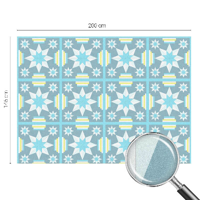 Csillagminta Öntapadós üvegfólia vitrázs mintával