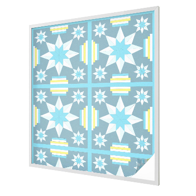 Csillagminta Öntapadós üvegfólia vitrázs mintával