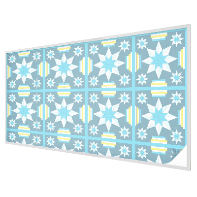 Csillagminta Öntapadós üvegfólia vitrázs mintával