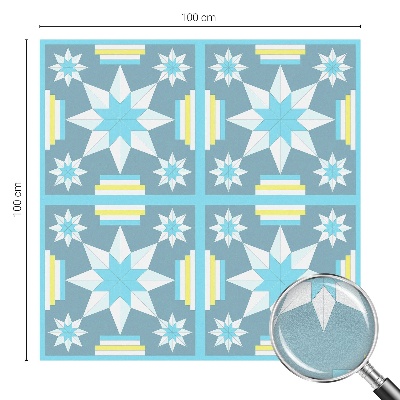 Csillagminta Öntapadós üvegfólia vitrázs mintával