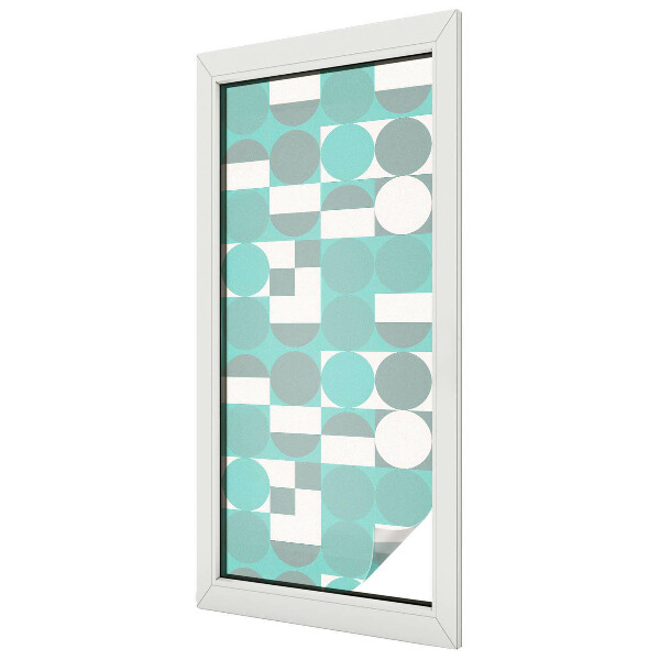 Geometriai alakzatok Belátásgátló fólia ablakra