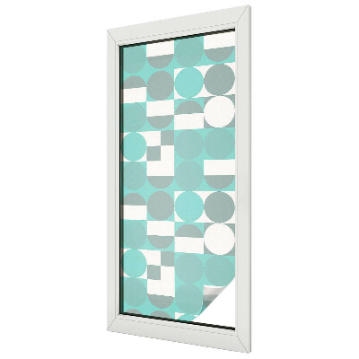 Geometriai alakzatok Belátásgátló fólia ablakra