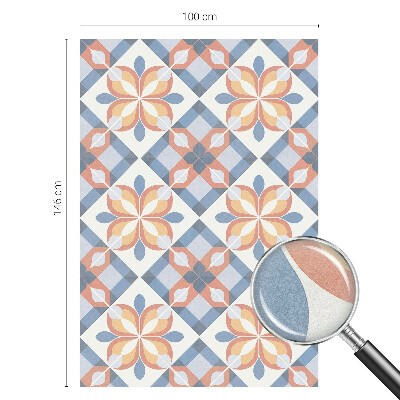 Színes szimmetria Öntapadós ablakfólia ólomüveg mintával