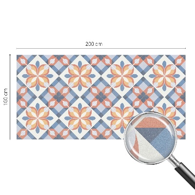 Színes szimmetria Öntapadós ablakfólia ólomüveg mintával