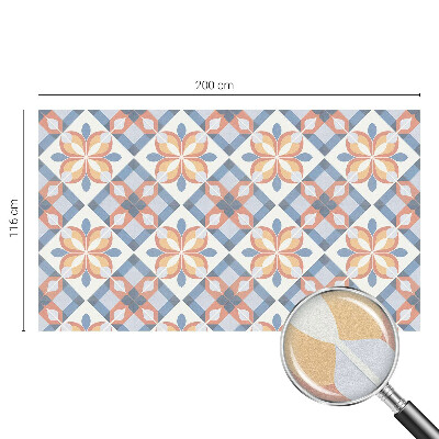 Színes szimmetria Öntapadós ablakfólia ólomüveg mintával