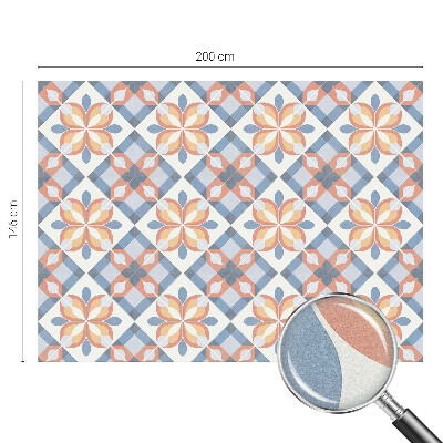 Színes szimmetria Öntapadós ablakfólia ólomüveg mintával