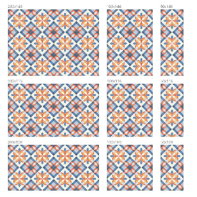 Színes szimmetria Öntapadós ablakfólia ólomüveg mintával