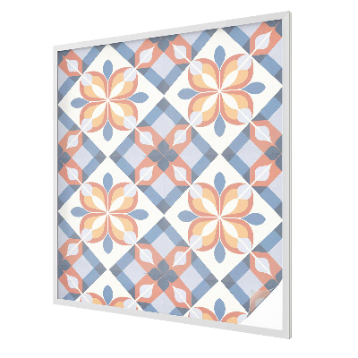 Színes szimmetria Öntapadós ablakfólia ólomüveg mintával