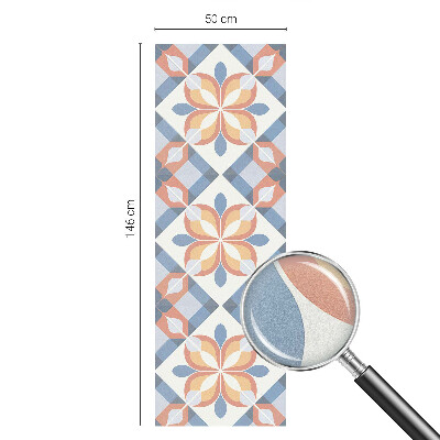 Színes szimmetria Öntapadós ablakfólia ólomüveg mintával