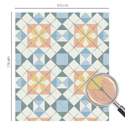 Színes szimmetria Ablaküveg fólia belátásgátló