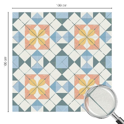 Színes szimmetria Ablaküveg fólia belátásgátló