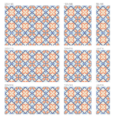 Virágminta Üvegfólia ablakra