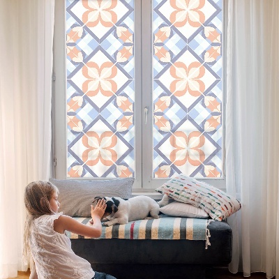 Virágminta Üvegfólia ablakra