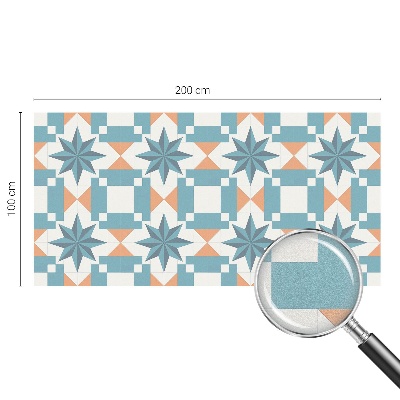 Kék csillagok Öntapadós ablakfólia ólomüveg mintával