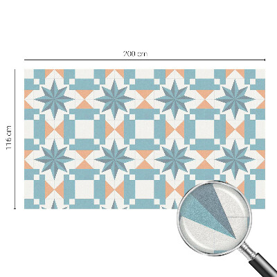 Kék csillagok Öntapadós ablakfólia ólomüveg mintával