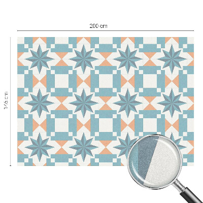 Kék csillagok Öntapadós ablakfólia ólomüveg mintával