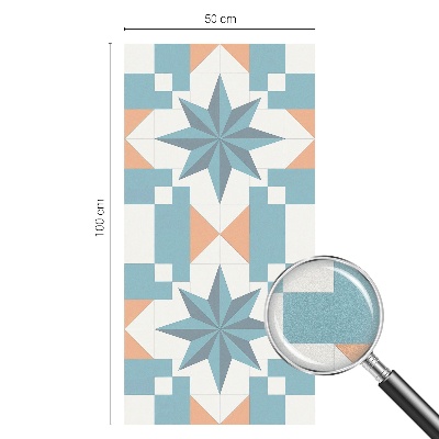 Kék csillagok Öntapadós ablakfólia ólomüveg mintával