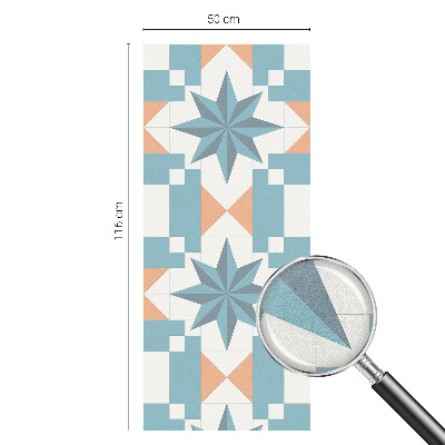 Kék csillagok Öntapadós ablakfólia ólomüveg mintával