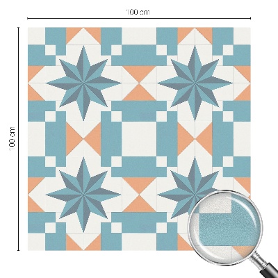 Kék csillagok Öntapadós ablakfólia ólomüveg mintával