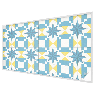 Kék csillagok Öntapadós üvegfólia vitrázs mintával