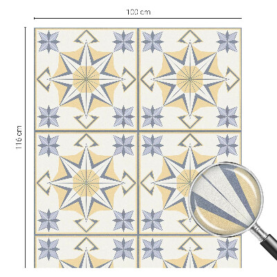Geometriai csillagok Öntapadós ablakfólia ólomüveg mintával