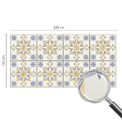 Geometriai csillagok Öntapadós ablakfólia ólomüveg mintával