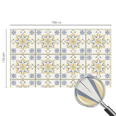 Geometriai csillagok Öntapadós ablakfólia ólomüveg mintával