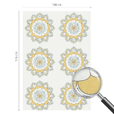 Színes mandalák Ablaküveg fólia belátásgátló