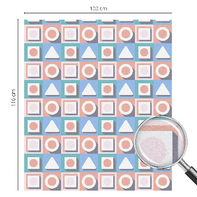 Geometriai minták Belátásgátló fólia ablakra