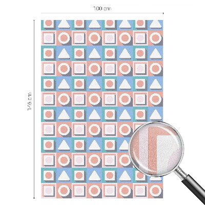 Geometriai minták Belátásgátló fólia ablakra
