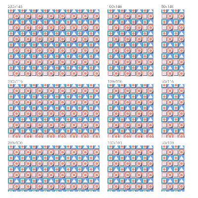 Geometriai minták Belátásgátló fólia ablakra
