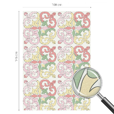 Virágdíszek Öntapadós üvegfólia vitrázs mintával