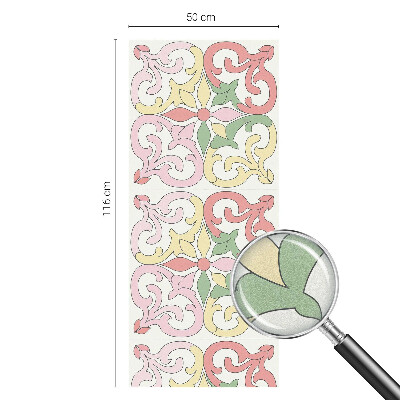 Virágdíszek Öntapadós üvegfólia vitrázs mintával