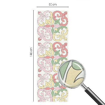 Virágdíszek Öntapadós üvegfólia vitrázs mintával