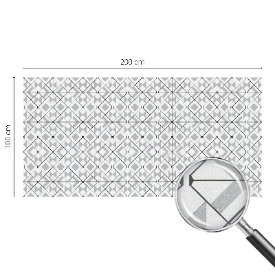 Geometriai minták Öntapadós üvegfólia vitrázs mintával