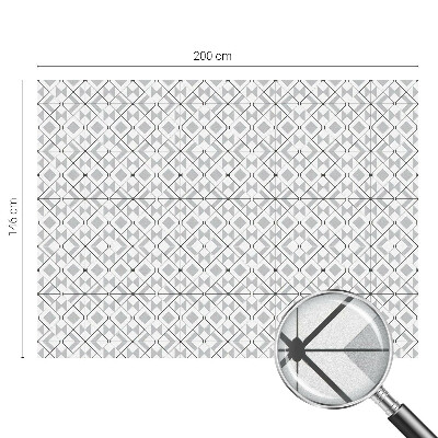 Geometriai minták Öntapadós üvegfólia vitrázs mintával