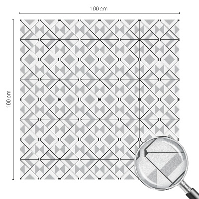 Geometriai minták Öntapadós üvegfólia vitrázs mintával
