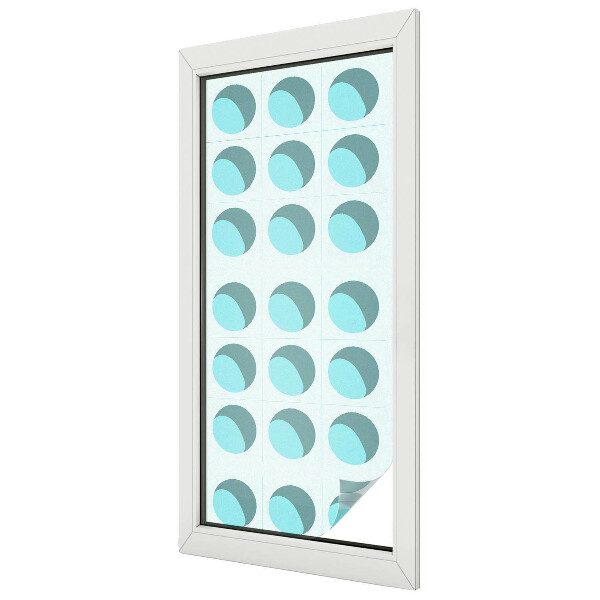 Modern kerekek Öntapadós ablakfólia ólomüveg mintával