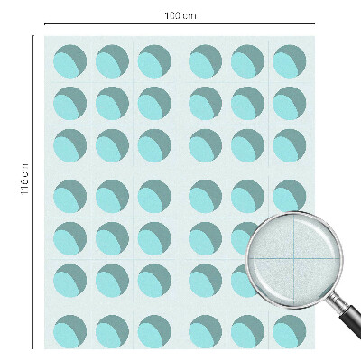 Modern kerekek Öntapadós ablakfólia ólomüveg mintával