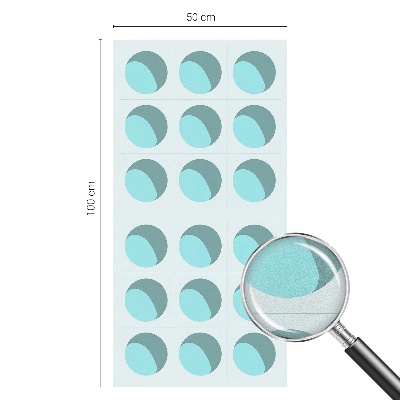 Modern kerekek Öntapadós ablakfólia ólomüveg mintával