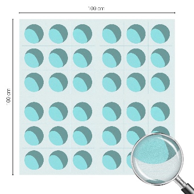 Modern kerekek Öntapadós ablakfólia ólomüveg mintával