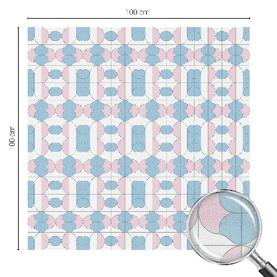 Pasztell minták Üvegfólia ablakra