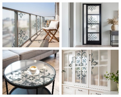 Klasszikus dísz Üvegfólia ablakra