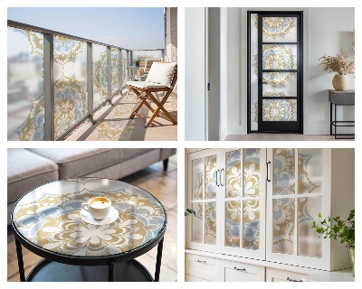 Bohém mandalák Ablaküveg fólia belátásgátló