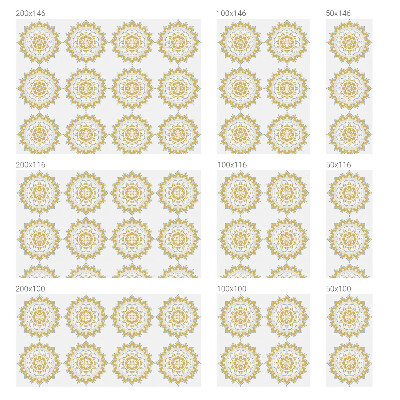 Virágos mandala Üvegfólia ablakra