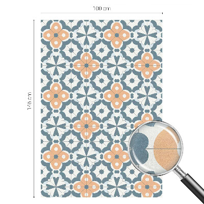 Mozaik virágok Öntapadós ablakfólia ólomüveg mintával